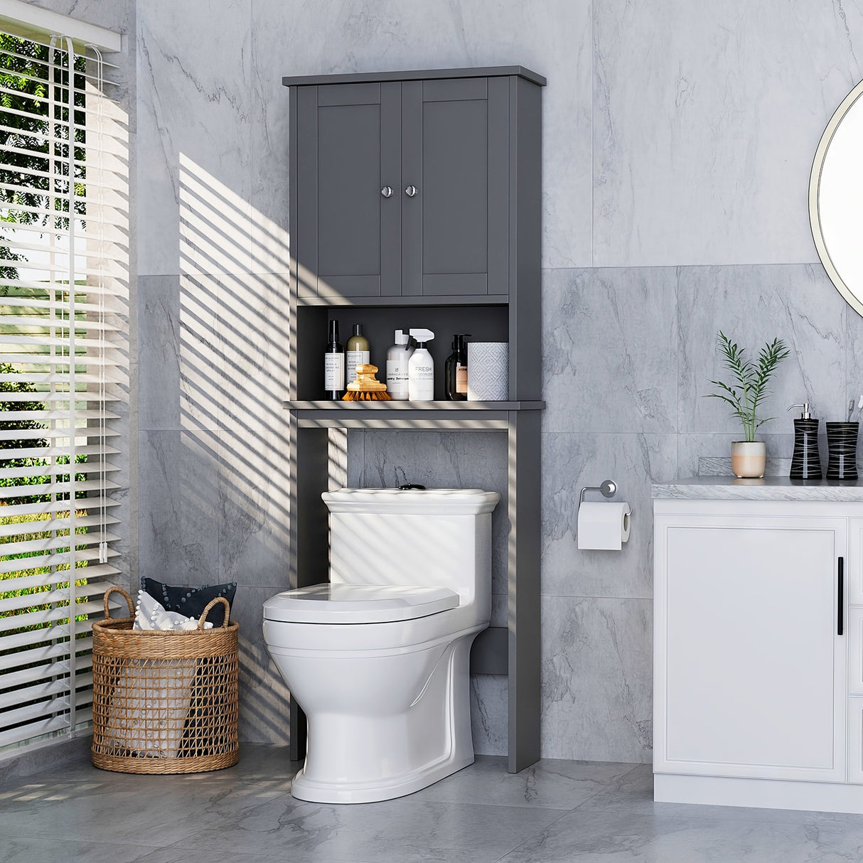 Futzca Over The Toilet Storage Cabinet