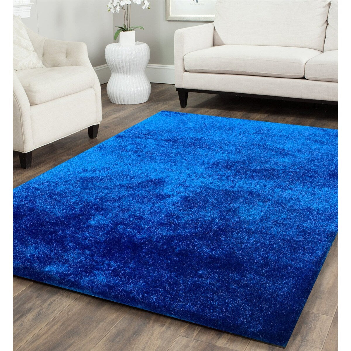 Fuzzy Shaggy Hand Tufted Area Rug