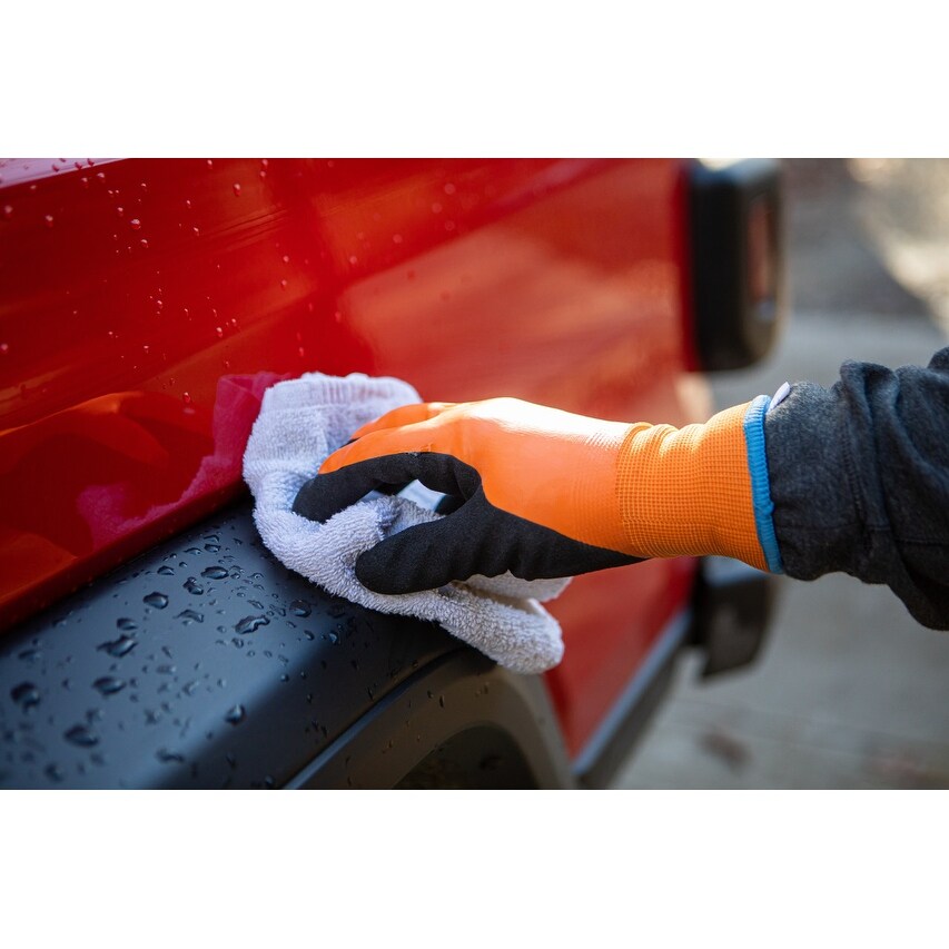 G & F Products Waterproof, Double Thermal shell, double Latex coated Winter Work Gloves, 1 Pair