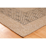 GAD - Classical Sisal-Inspired Indoor Outdoor Area Rug, Medallion, Bordered, Geometric Pattern, Fade and Stain Resistant