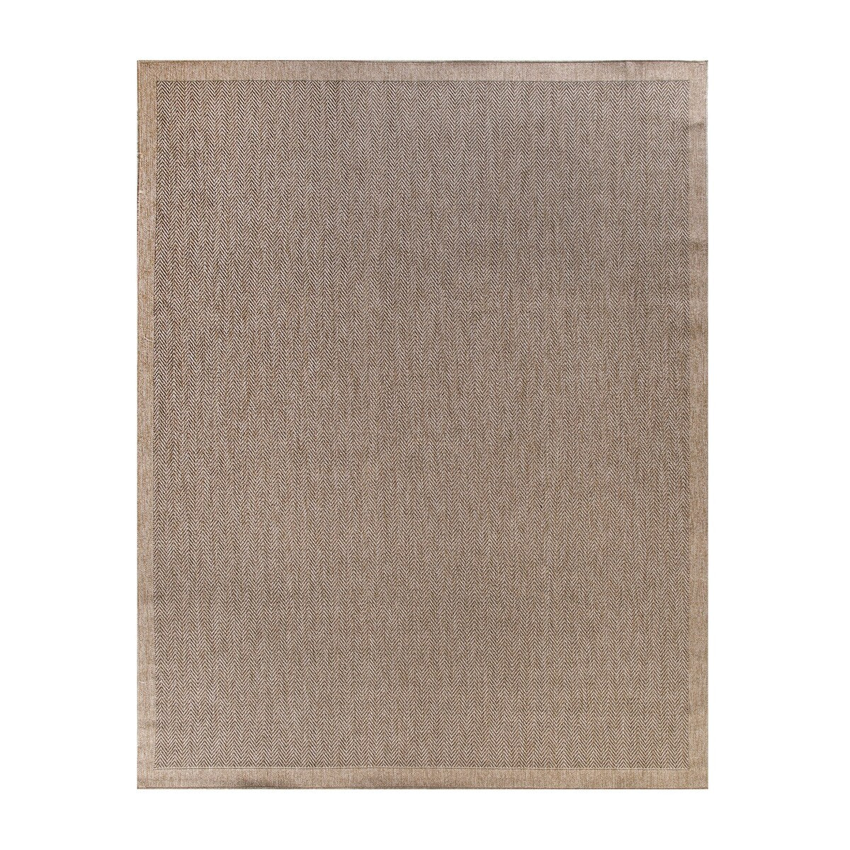 GAD - Classical Sisal-Inspired Indoor Outdoor Area Rug, Medallion, Bordered, Geometric Pattern, Fade and Stain Resistant
