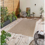 GAD - Classical Sisal-Inspired Indoor Outdoor Area Rug, Medallion, Bordered, Geometric Pattern, Fade and Stain Resistant