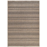 GAD - Classical Sisal-Inspired Indoor Outdoor Area Rug, Medallion, Bordered, Geometric Pattern, Fade and Stain Resistant