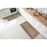 GAD - Classical Sisal-Inspired Indoor Outdoor Area Rug, Medallion, Bordered, Geometric Pattern, Fade and Stain Resistant