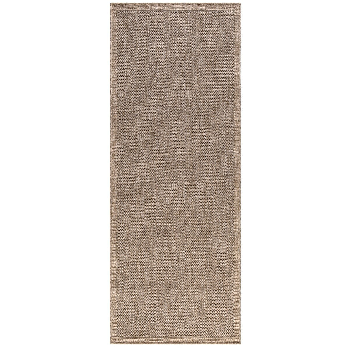 GAD - Classical Sisal-Inspired Indoor Outdoor Area Rug, Medallion, Bordered, Geometric Pattern, Fade and Stain Resistant