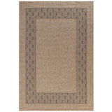 GAD - Classical Sisal-Inspired Indoor Outdoor Area Rug, Medallion, Bordered, Geometric Pattern, Fade and Stain Resistant