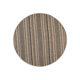 GAD - Classical Sisal-Inspired Indoor Outdoor Area Rug, Medallion, Bordered, Geometric Pattern, Fade and Stain Resistant
