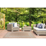 GAD - Classical Sisal-Inspired Indoor Outdoor Area Rug, Medallion, Bordered, Geometric Pattern, Fade and Stain Resistant