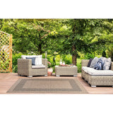 GAD - Classical Sisal-Inspired Indoor Outdoor Area Rug, Medallion, Bordered, Geometric Pattern, Fade and Stain Resistant