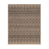 GAD - Classical Sisal-Inspired Indoor Outdoor Area Rug, Medallion, Bordered, Geometric Pattern, Fade and Stain Resistant