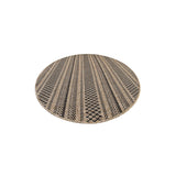 GAD - Classical Sisal-Inspired Indoor Outdoor Area Rug, Medallion, Bordered, Geometric Pattern, Fade and Stain Resistant