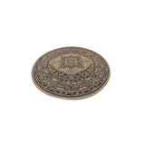 GAD - Classical Sisal-Inspired Indoor Outdoor Area Rug, Medallion, Bordered, Geometric Pattern, Fade and Stain Resistant