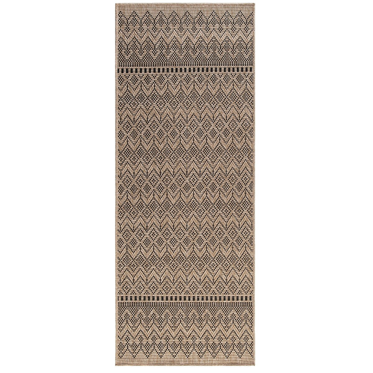 GAD - Classical Sisal-Inspired Indoor Outdoor Area Rug, Medallion, Bordered, Geometric Pattern, Fade and Stain Resistant