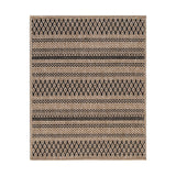 GAD - Classical Sisal-Inspired Indoor Outdoor Area Rug, Medallion, Bordered, Geometric Pattern, Fade and Stain Resistant