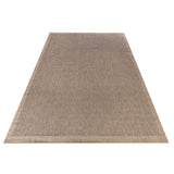 GAD - Classical Sisal-Inspired Indoor Outdoor Area Rug, Medallion, Bordered, Geometric Pattern, Fade and Stain Resistant