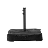 GDY 15 FT Outdoor Rectangle Umbrella with 48 pieces Solar LED light (Optional Base Sold Separately)