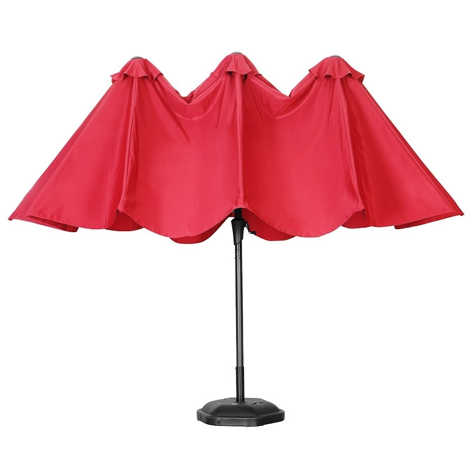 GDY 15FT Three Sided Roof Rectangle Large Patio Umbrella （No Base）
