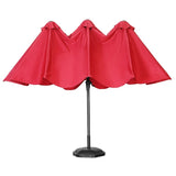 GDY 15FT Three Sided Roof Rectangle Large Patio Umbrella （No Base）