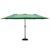 GDY 15FT Three Sided Roof Rectangle Large Patio Umbrella （No Base）