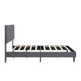 GEITIN Platform Bed Frame with Fabric Upholstered Headboard