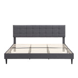 GEITIN Platform Bed Frame with Fabric Upholstered Headboard