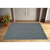 GEO BLUE with Rubberized non-slip Backing Indoor|Outdoor Mat By Kavka Designs