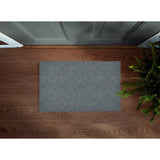 GEO BLUE with Rubberized non-slip Backing Indoor|Outdoor Mat By Kavka Designs