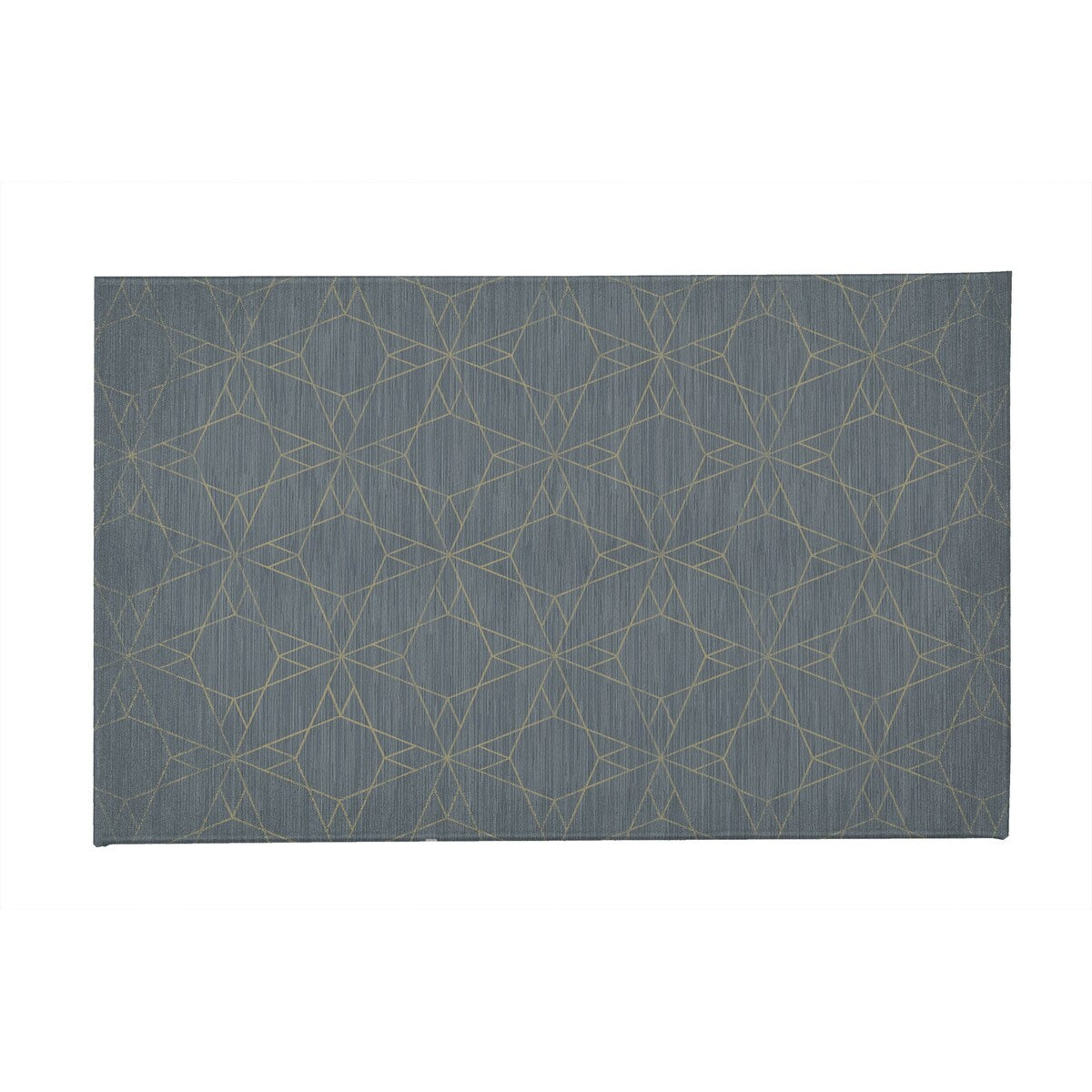 GEO BLUE with Rubberized non-slip Backing Indoor|Outdoor Mat By Kavka Designs