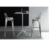 30 inch Low Back Metal Bar Stool-Set of 4
