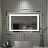 GIVINGTREE 40X24 Bathroom Wall Mounted LED Mirror - N/A