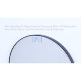 GIVINGTREE Bathroom Vanity Mirror Wall Mounted 24" Dia Round Black Metal Narrow Aluminium Alloy Frame Morden - N/A