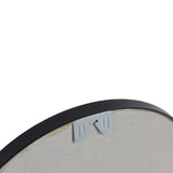 GIVINGTREE Bathroom Vanity Mirror Wall Mounted 24" Dia Round Black Metal Narrow Aluminium Alloy Frame Morden - N/A