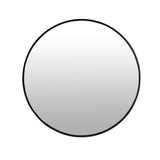 GIVINGTREE Bathroom Vanity Mirror Wall Mounted 24" Dia Round Black Metal Narrow Aluminium Alloy Frame Morden - N/A
