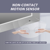 GIVINGTREE Medicine Cabinet Mirrors with 2 Adjustable Shelves (Hinge on the left to Open) Surface-mounted LED lights - N/A