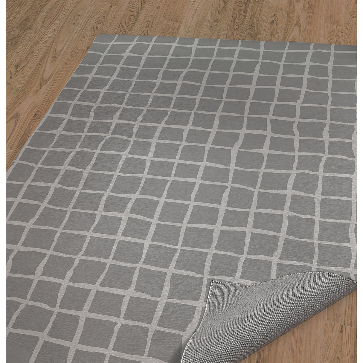 GRID IRON GREY Area Rug By Kavka Designs