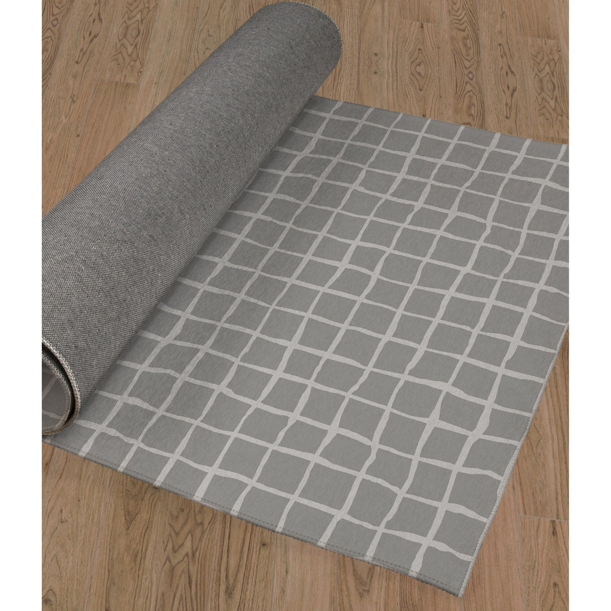 GRID IRON GREY Area Rug By Kavka Designs