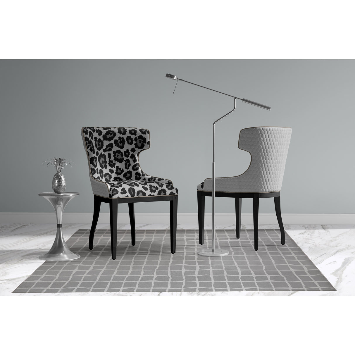 GRID IRON GREY Area Rug By Kavka Designs