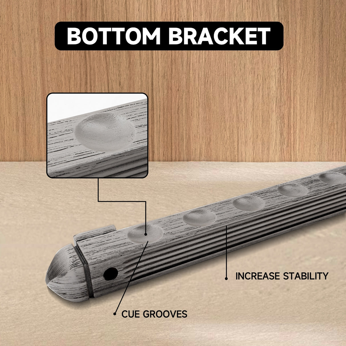 GSE™ 12-Pool Cue Wall Mounting Billiard Cue Rack, 2-Piece Hanging Wall Mounted Pool Cue Stick Holder