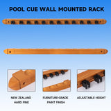 GSE™ 12-Pool Cue Wall Mounting Billiard Cue Rack, 2-Piece Hanging Wall Mounted Pool Cue Stick Holder