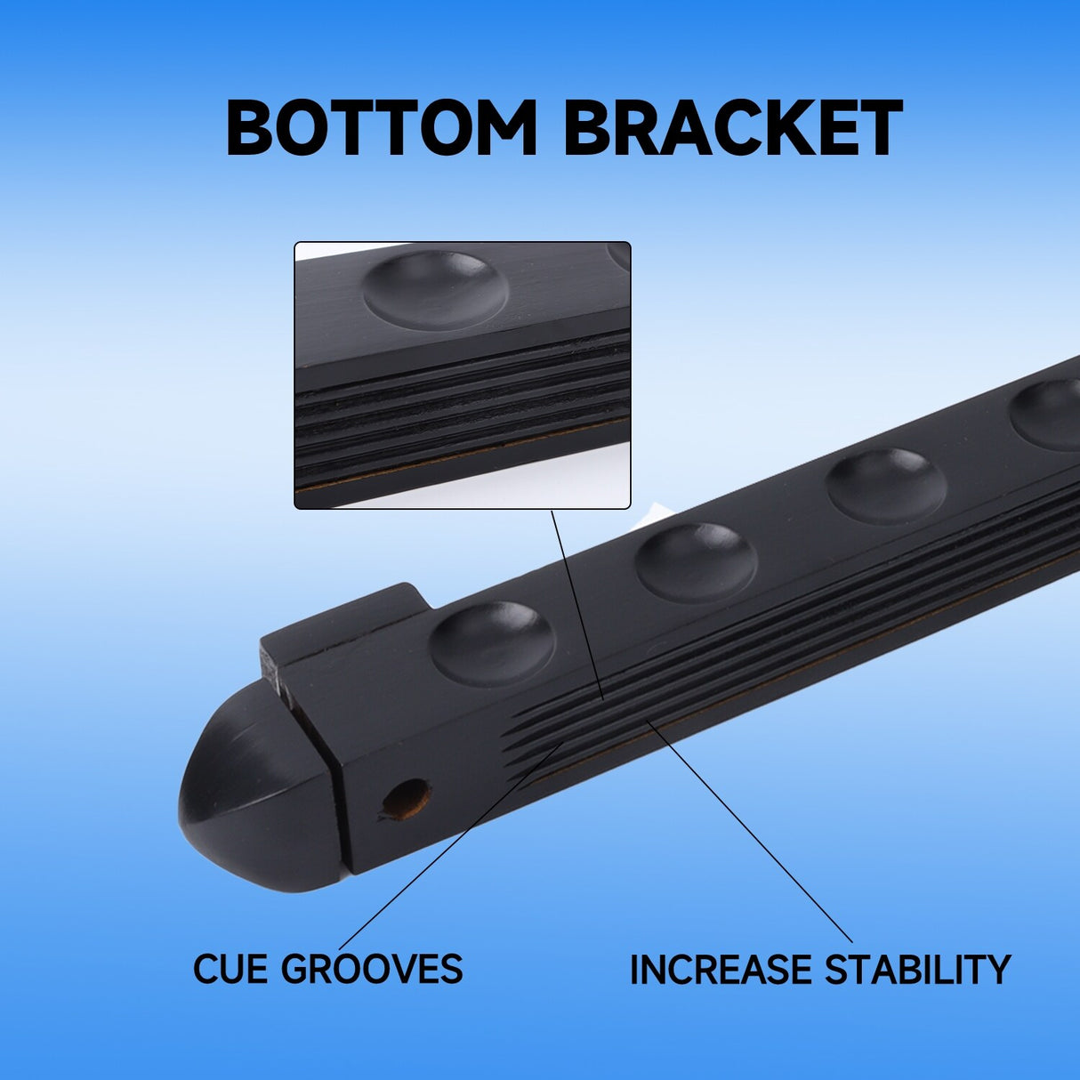 GSE™ 12-Pool Cue Wall Mounting Billiard Cue Rack, 2-Piece Hanging Wall Mounted Pool Cue Stick Holder
