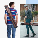 GSE™ 2x2 Oval Hard Billiard Pool Cue Stick Carrying Case, Billiard Cue Case Holds 2 Butts/2 Shafts (5 Colors)