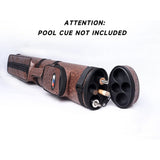 GSE™ 2x2 Oval Hard Billiard Pool Cue Stick Carrying Case, Billiard Cue Case Holds 2 Butts/2 Shafts (5 Colors)