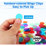 GSE™ Complete Bingo Game Set with 100 Bingo Cards, 1000 Bingo Chips & Deck of Calling Cards - Bingo Set