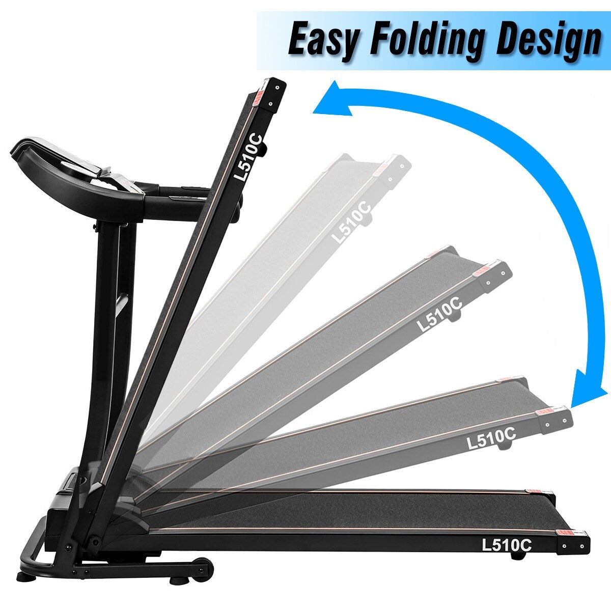 L510C Easy Assembly Folding Electric Treadmill