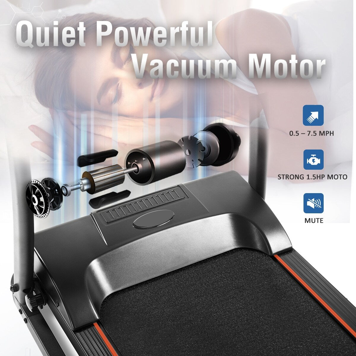 L510C Easy Assembly Folding Electric Treadmill