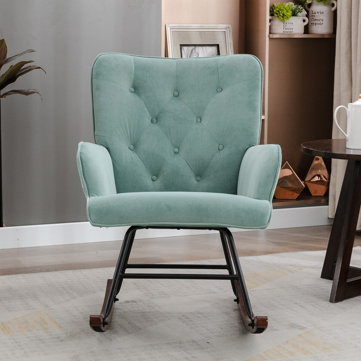 GZMR Living Room Comfortable Rocking Chair