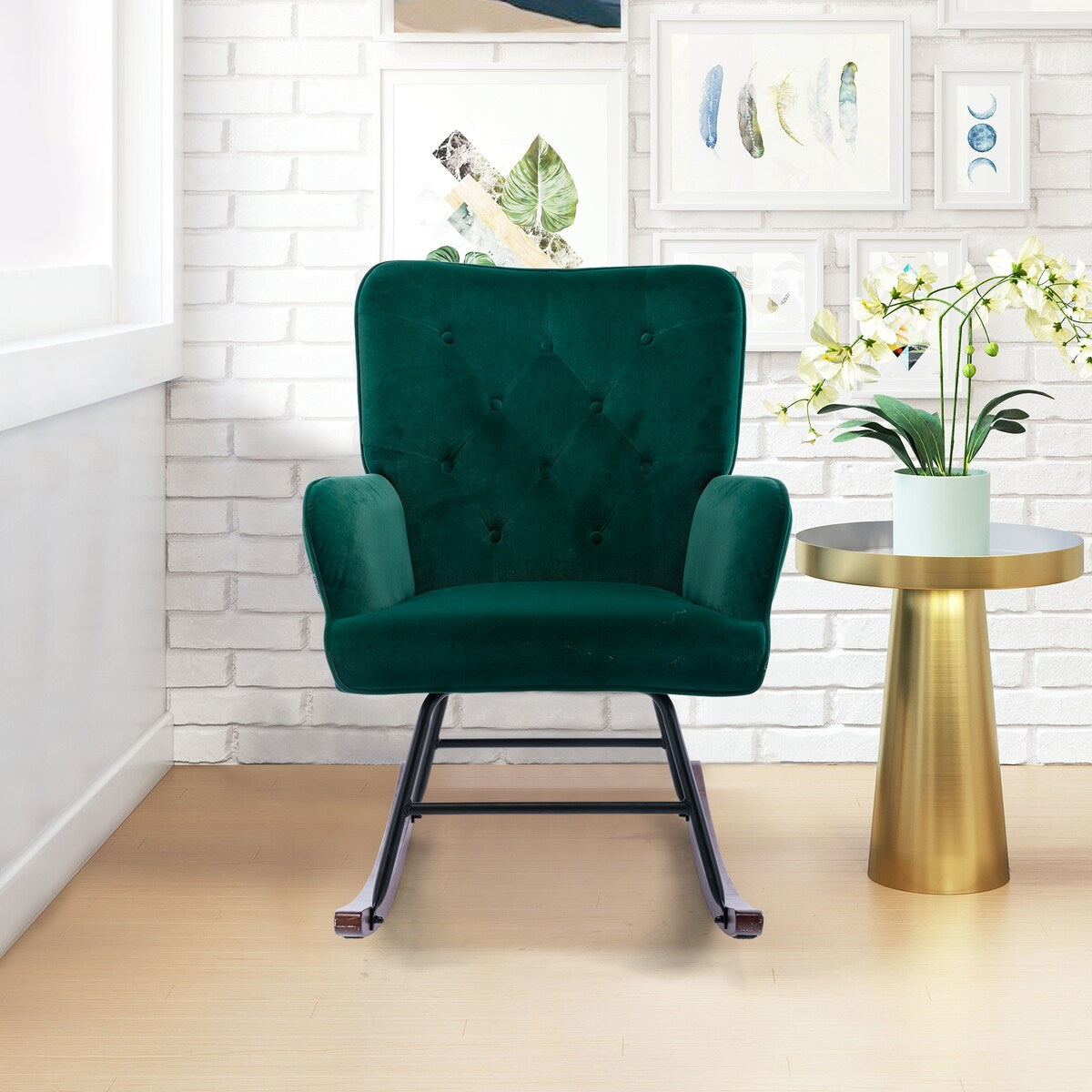 GZMR Living Room Comfortable Rocking Chair