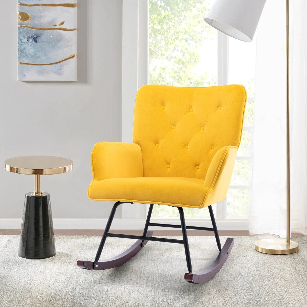 GZMR Living Room Comfortable Rocking Chair
