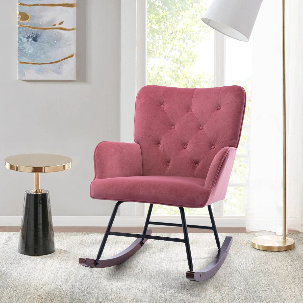 GZMR Living Room Comfortable Rocking Chair