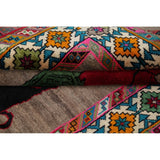 Gabbeh Animal Pictorial Hand-Knotted Wool Persian Oriental Area Rug - 6'5" x 3'9"